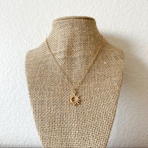 NEW | dainty sun pendant necklace